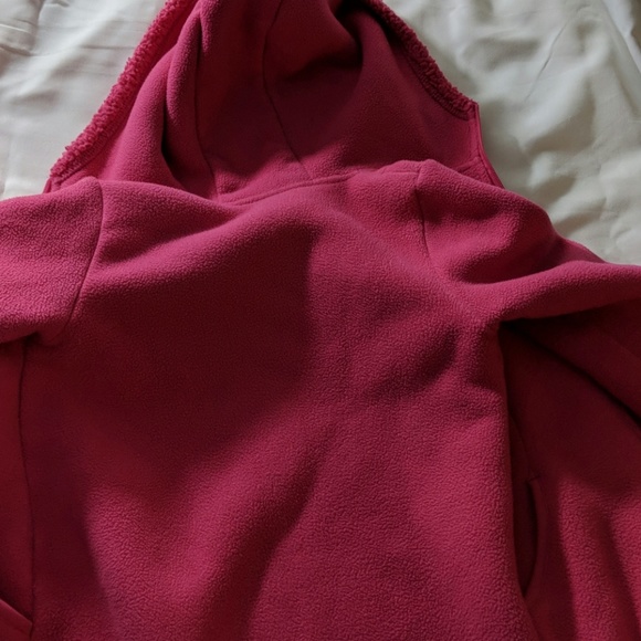 Girls Pink Fleece Style Jacket - Picture 7 of 8